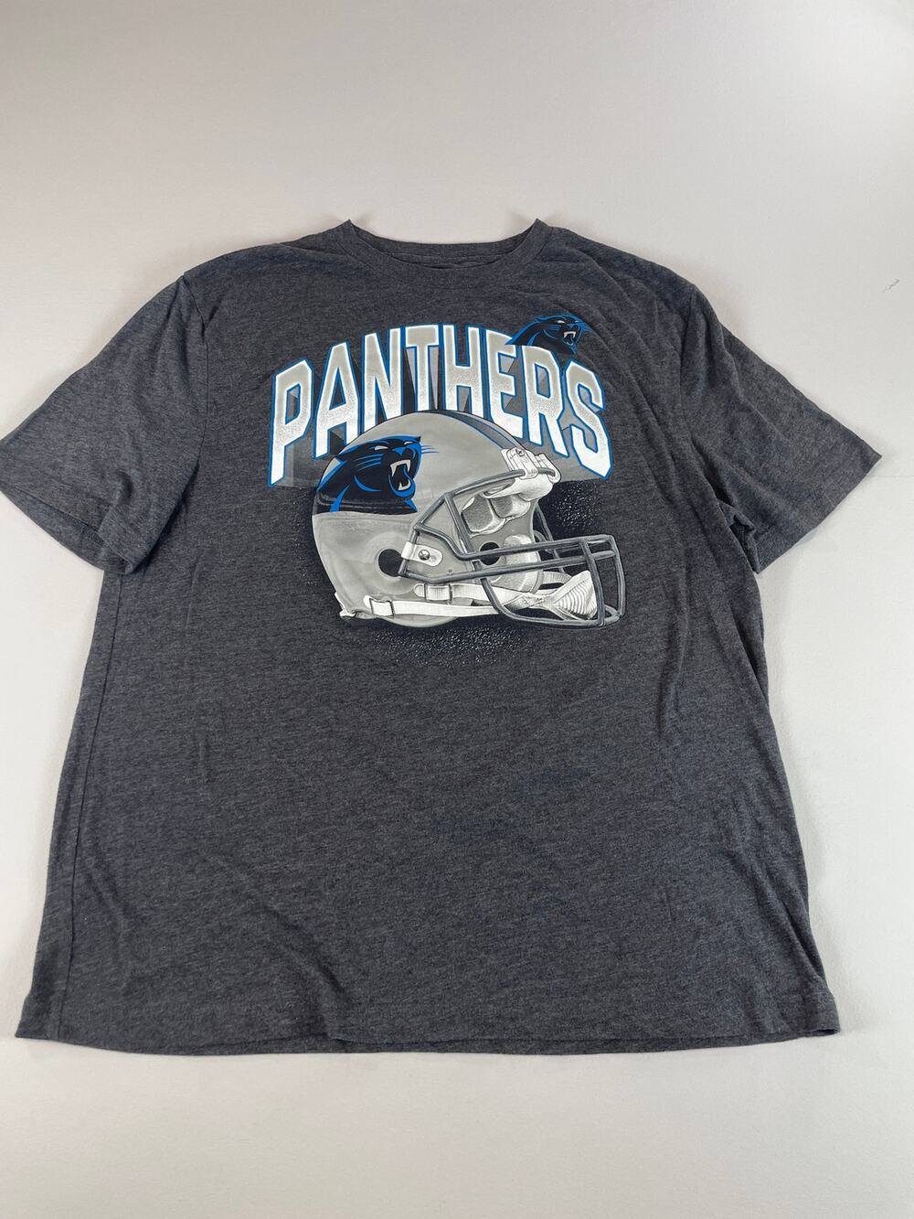Fanatics Mens Gray Carolina Panthers Short Sleeve Tee Size L